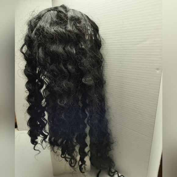 Women\'s Wave Curl Wig Synthetic Black main image 6